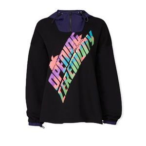 Opening Ceremony sweater with nylon hood